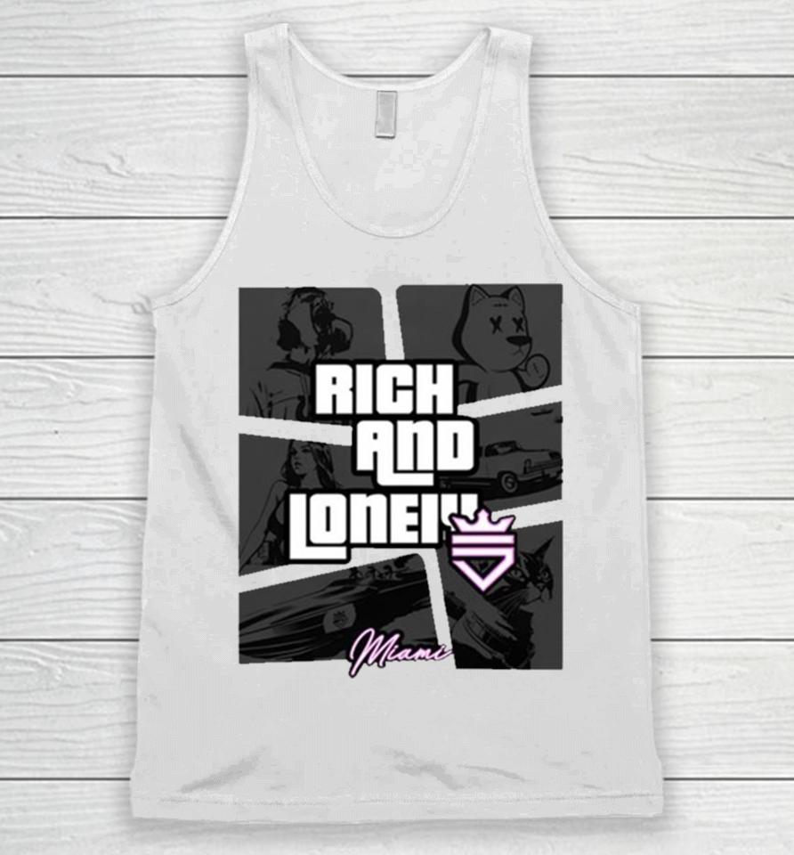 Rich And Lonely Rnl Wasted Miami Unisex Tank Top