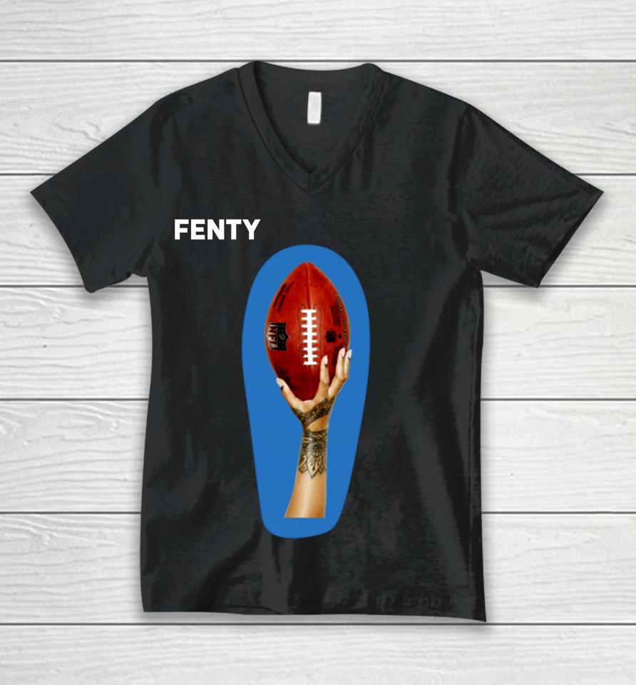 Rihanna Super Bowl 2023 Teases New Super Bowl Unisex V-Neck T-Shirt