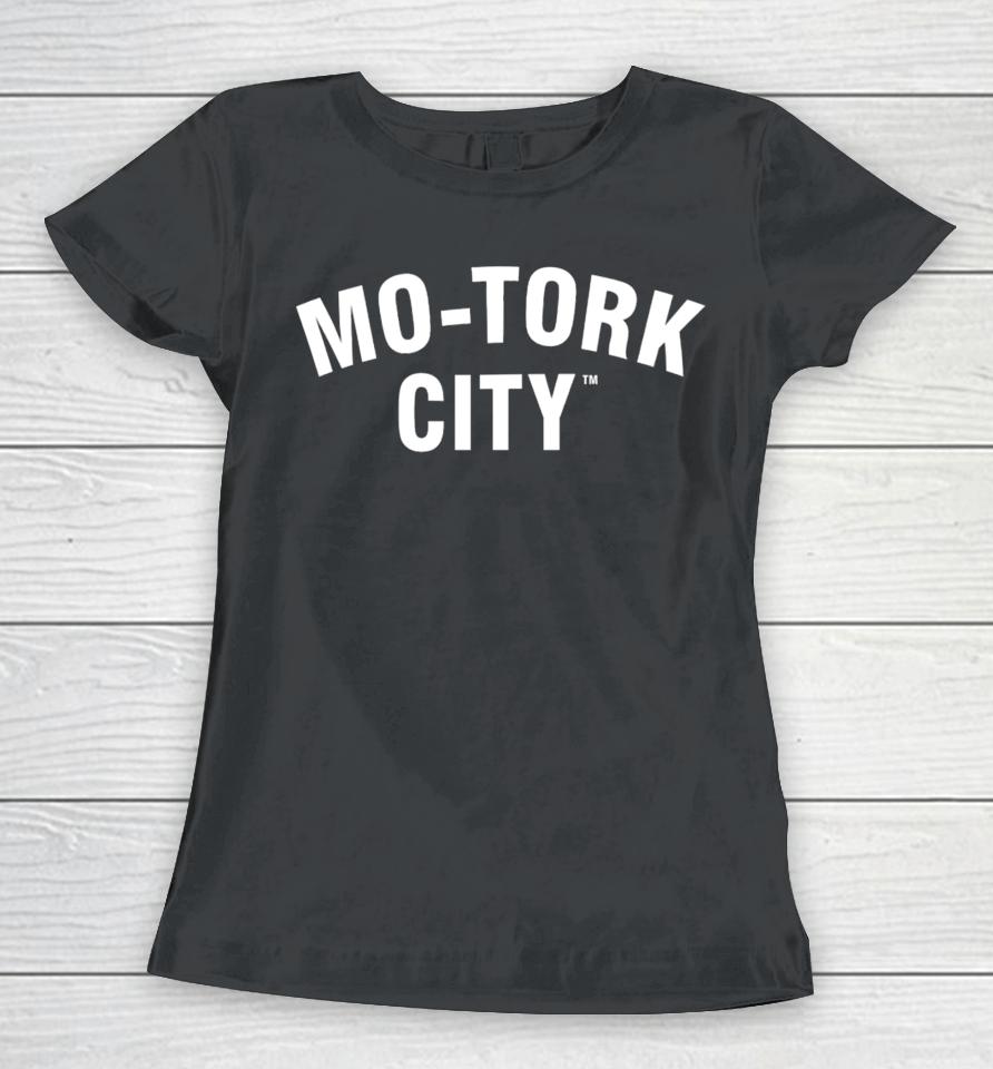 Riley Greene Wearing Mo-Tork City Women T-Shirt