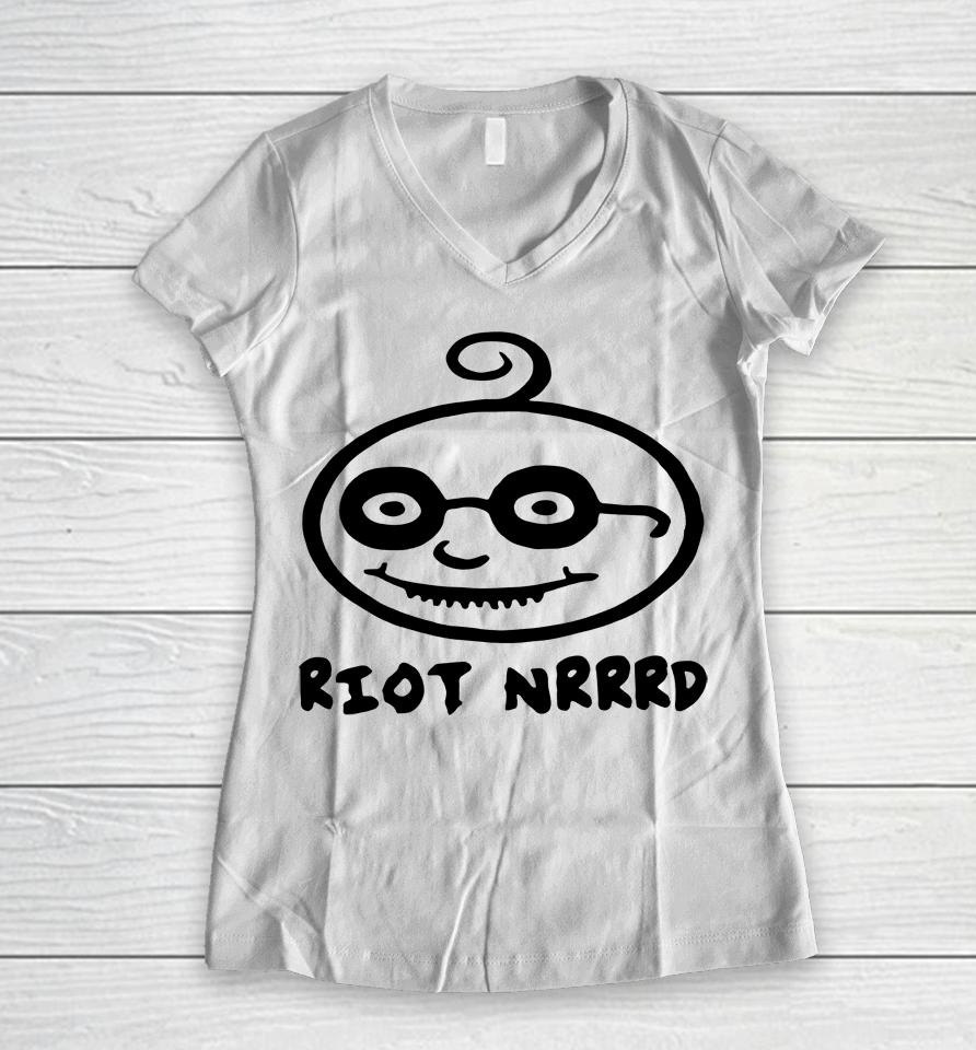 Riot Nrrrd Women V-Neck T-Shirt