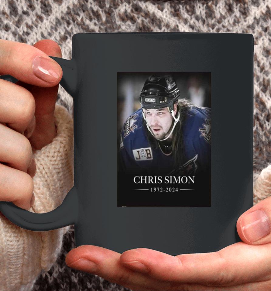 Rip Chris Simon Nhl Enforcer Passed On To The Spirit World On Monday At The Age Of 52 Coffee Mug
