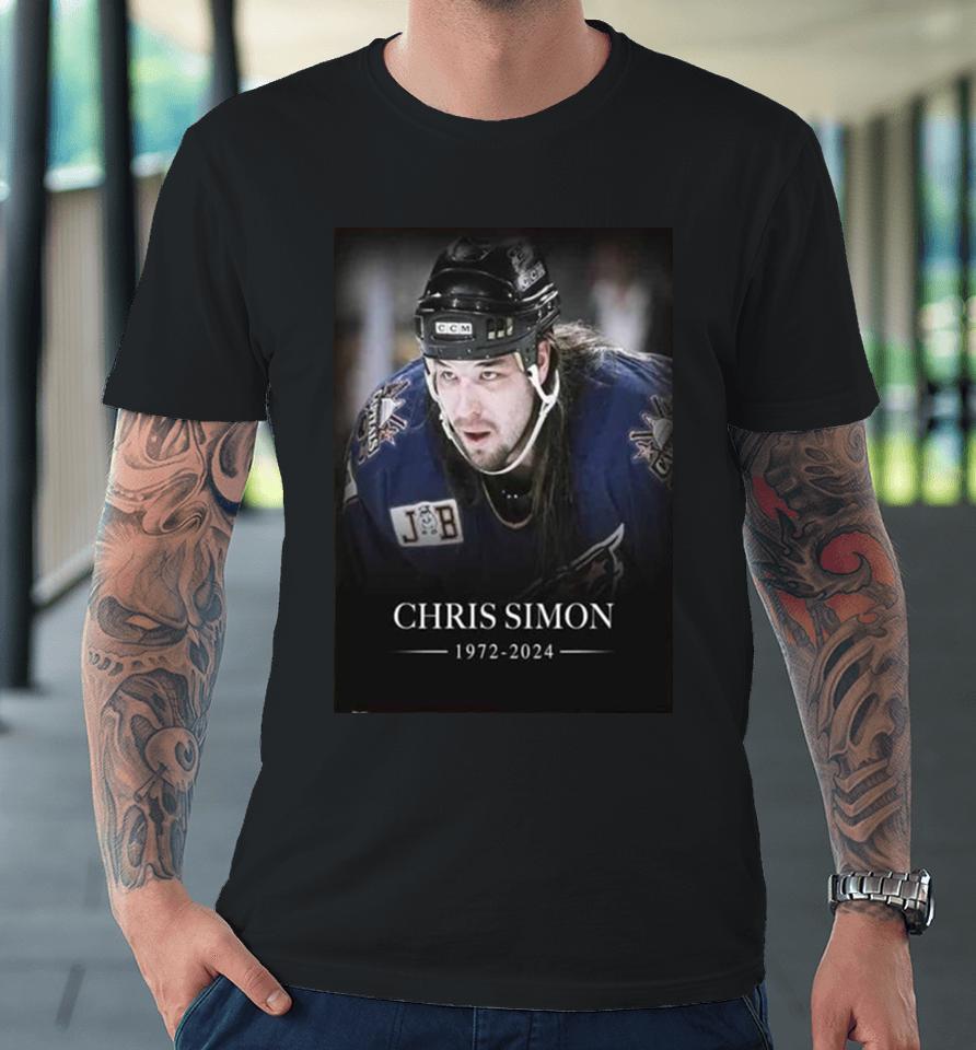 Rip Chris Simon Nhl Enforcer Passed On To The Spirit World On Monday At The Age Of 52 Premium T-Shirt