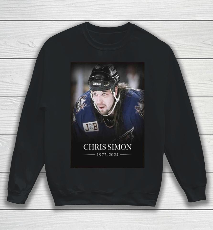 Rip Chris Simon Nhl Enforcer Passed On To The Spirit World On Monday At The Age Of 52 Sweatshirt