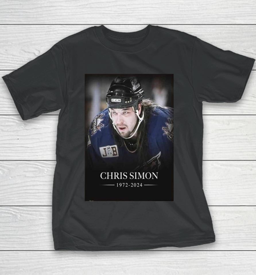 Rip Chris Simon Nhl Enforcer Passed On To The Spirit World On Monday At The Age Of 52 Youth T-Shirt