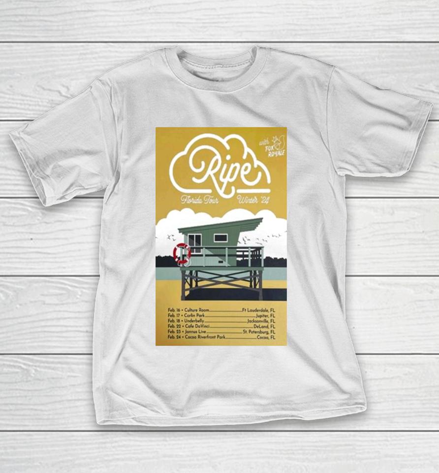 Ripe Band 2024 Florida Tour Winter Poster T-Shirt