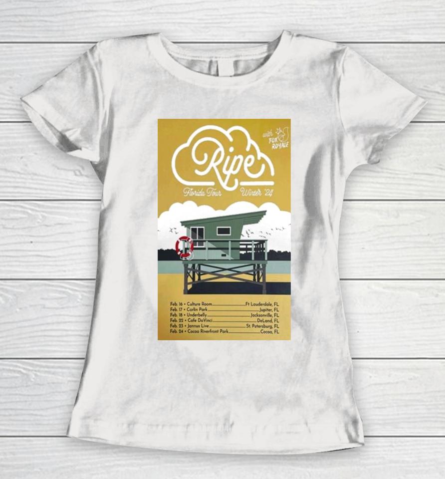Ripe Band 2024 Florida Tour Winter Poster Women T-Shirt