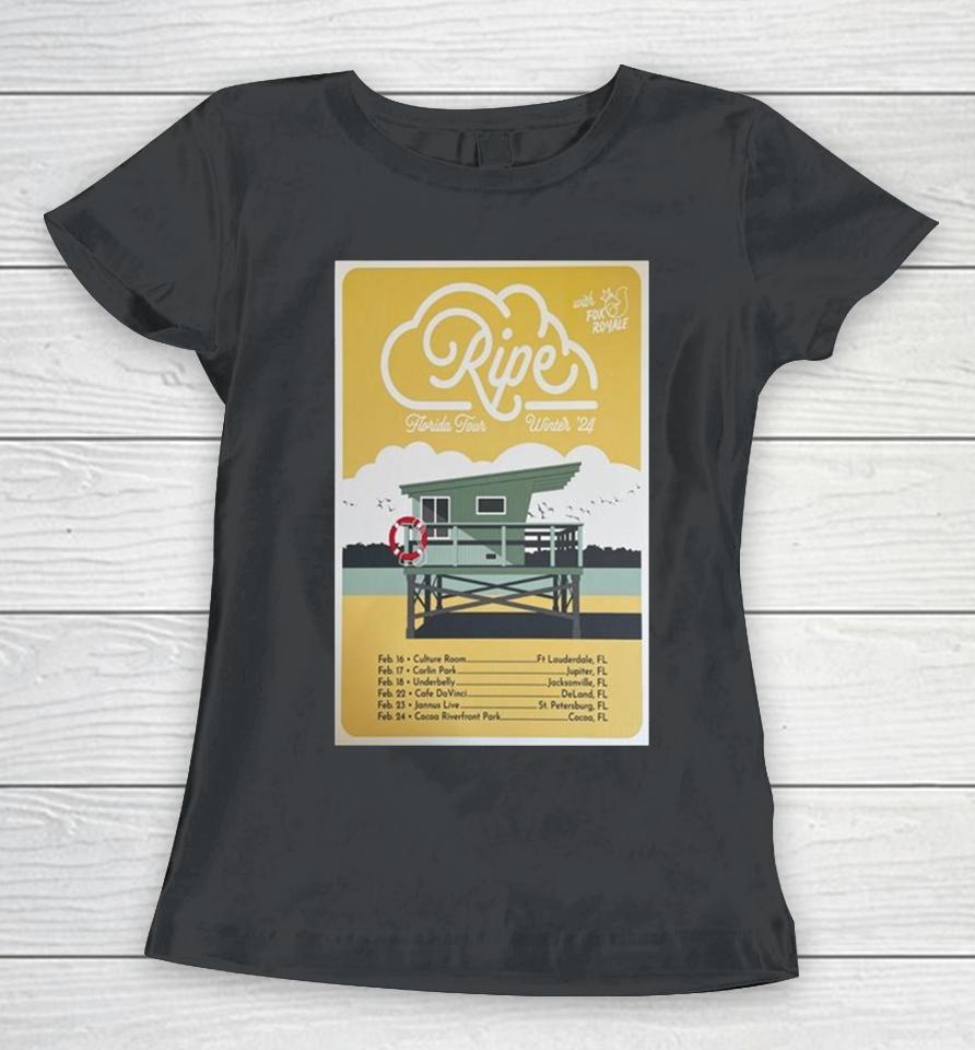 Ripe Band 2024 Florida Tour Winter Women T-Shirt