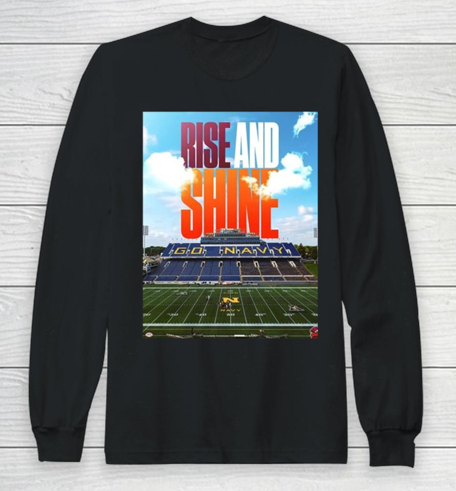 Rise And Shine Virginia Tech Hokies Football Win The 2023 Military Bowl Champions Ncaa College Football Long Sleeve T-Shirt