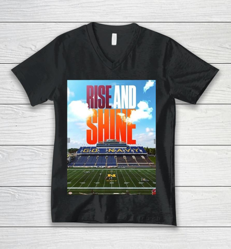 Rise And Shine Virginia Tech Hokies Football Win The 2023 Military Bowl Champions Ncaa College Football Unisex V-Neck T-Shirt