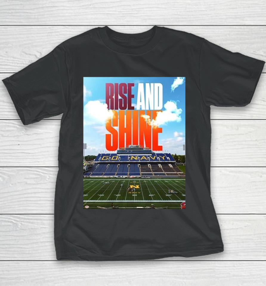 Rise And Shine Virginia Tech Hokies Football Win The 2023 Military Bowl Champions Ncaa College Football Youth T-Shirt