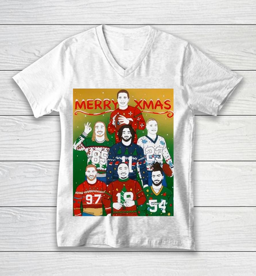 Rita Oak’s Merry Christmas Ugly Sweaters Unisex V-Neck T-Shirt
