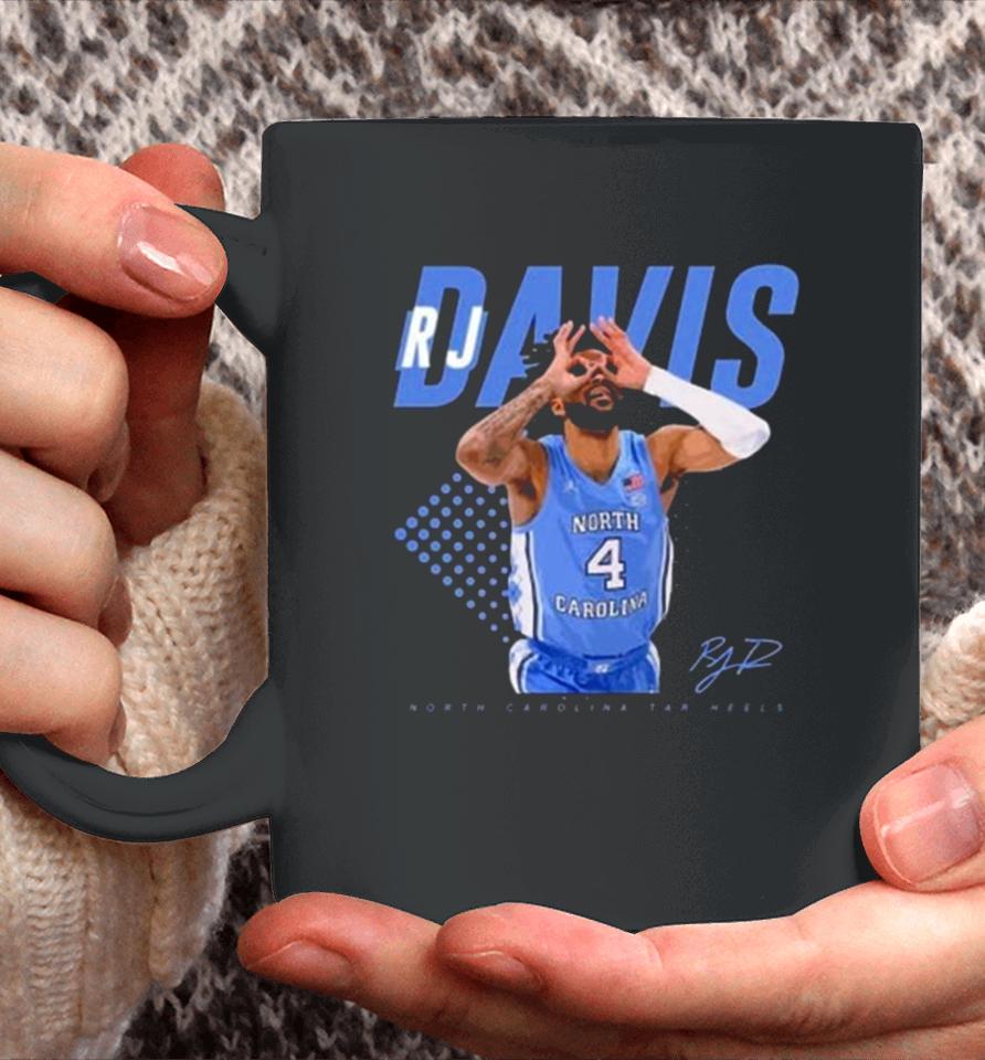 Rj Davis Basketball North Carolina Tar Heels Signature Coffee Mug