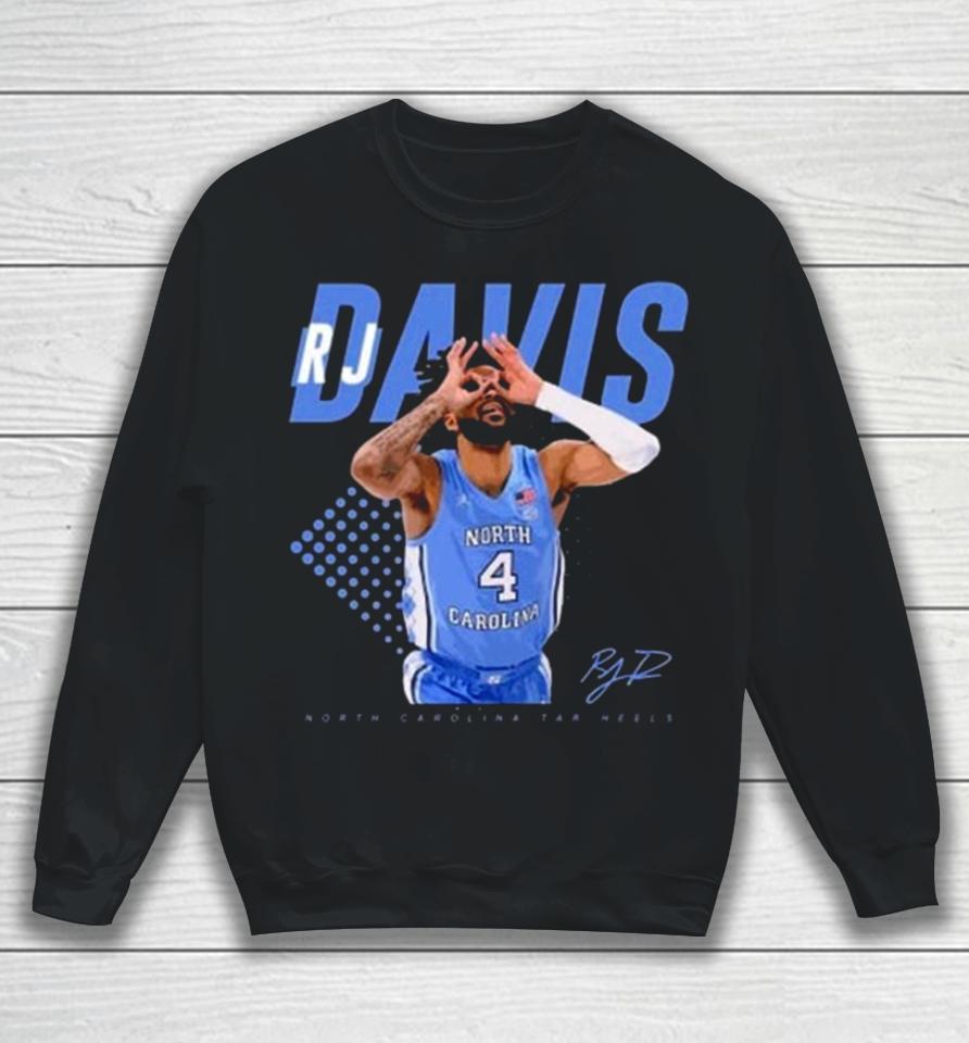 Rj Davis Basketball North Carolina Tar Heels Signature Sweatshirt