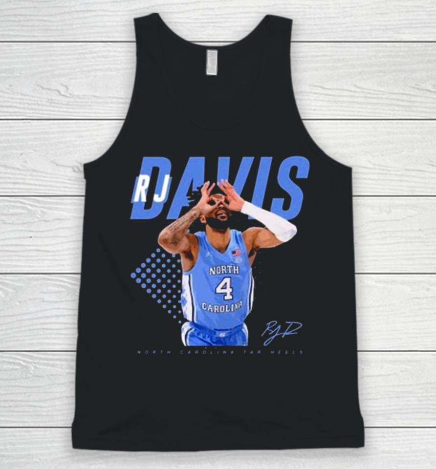 Rj Davis Basketball North Carolina Tar Heels Signature Unisex Tank Top