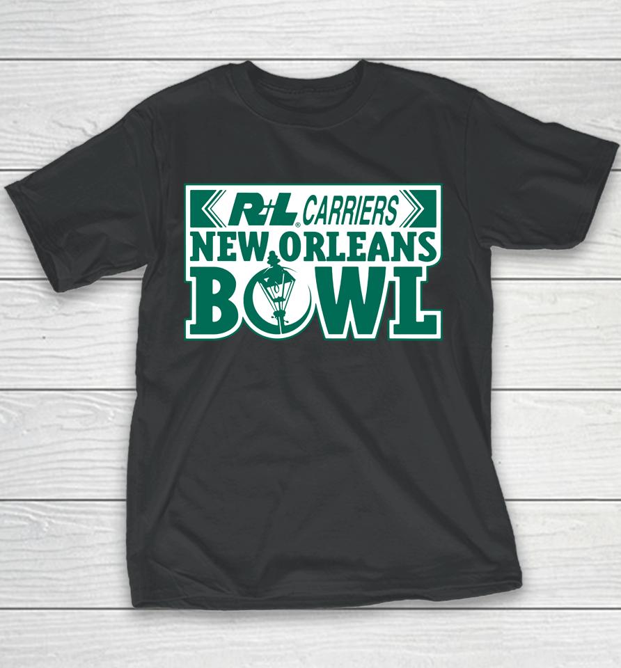 R+L Carriers New Orleans Bowl 2022 Western Kentucky Win Youth T-Shirt