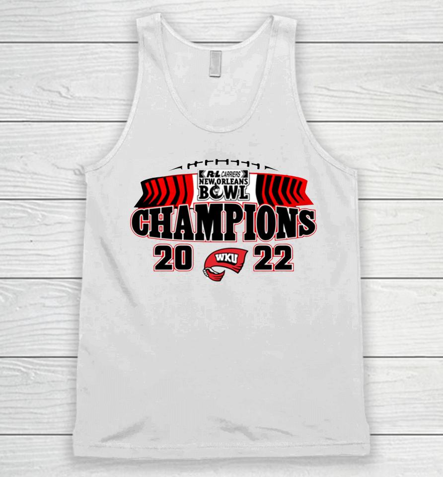R+L Carriers New Orleans Bowl Western Kentucky 2022 Champions Unisex Tank Top