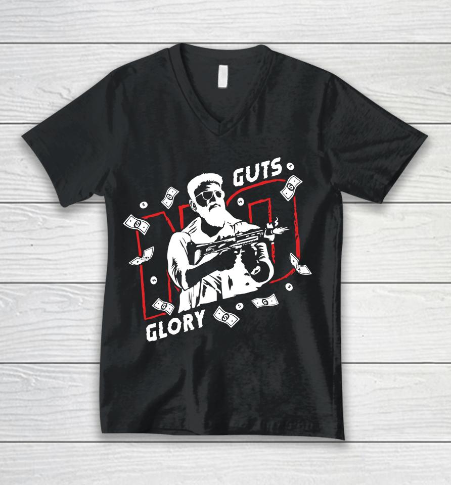 Roarsouth Merch No Guts No Glory Unisex V-Neck T-Shirt