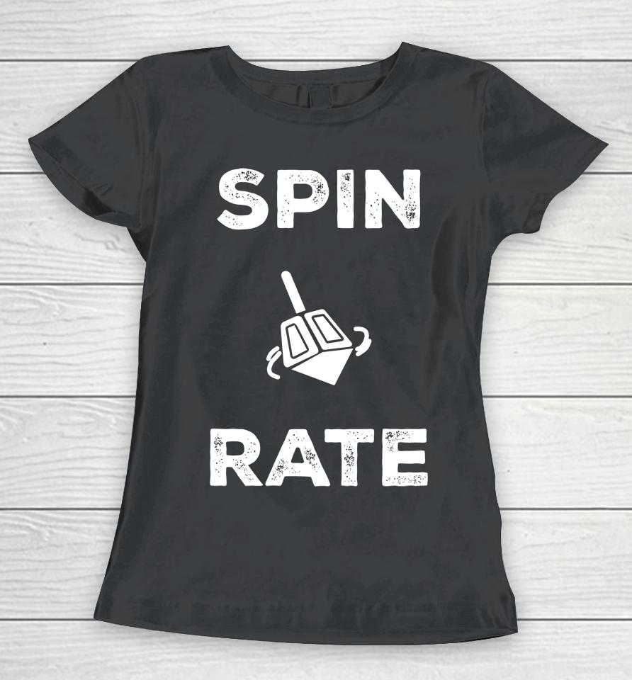 Rob Bradford Spin Rate Israel Baseball Women T-Shirt