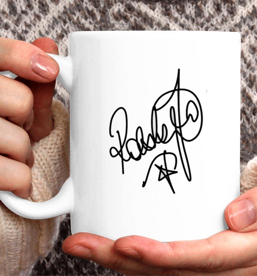 Robbie Williams Signature Nz Coffee Mug