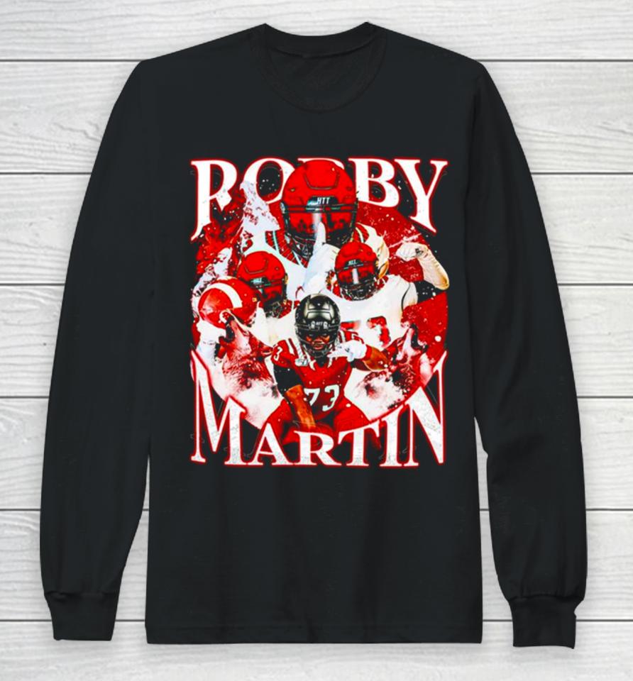 Robby Martin Nc State Wolfpack Football Vintage Poster Long Sleeve T-Shirt