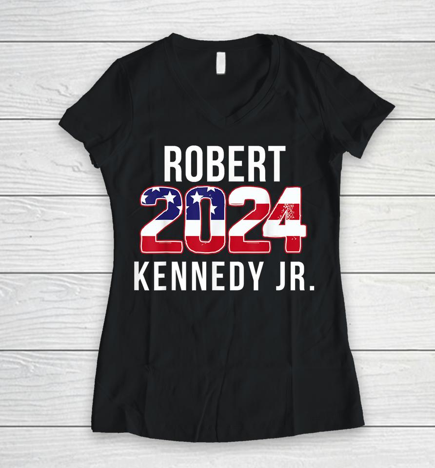 Robert Kennedy Jr 2024 Presidential Rfk Jr 2024 Women V-Neck T-Shirt