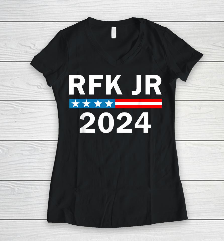 Robert Kennedy Jr For President 2024, Rfk Jr 2024 Women V-Neck T-Shirt