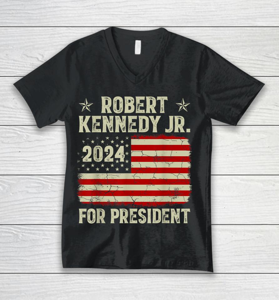 Robert Kennedy Jr For President Rfk Jr 2024 Election Unisex V-Neck T-Shirt