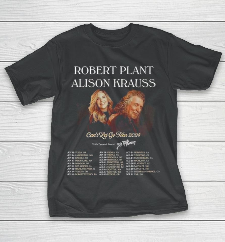 Robert Plant And Alison Krauss 2024 Tour T-Shirt