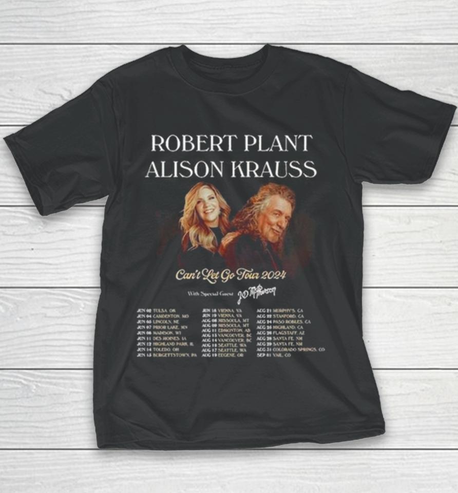 Robert Plant And Alison Krauss 2024 Tour Youth T-Shirt