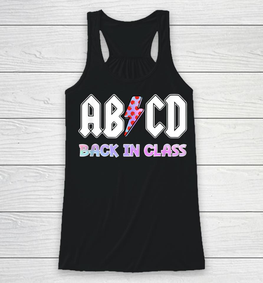 Rock And Roll Teen Abcd Back In Class Racerback Tank