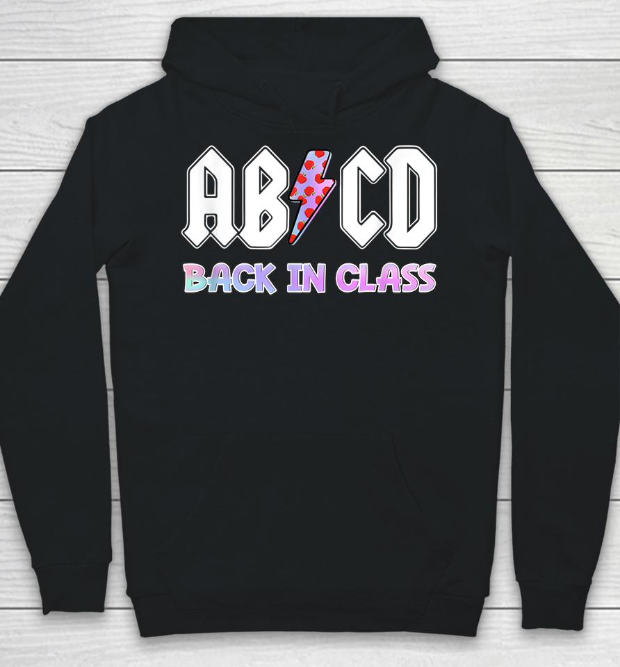 Rock And Roll Teen Abcd Back In Class Hoodie