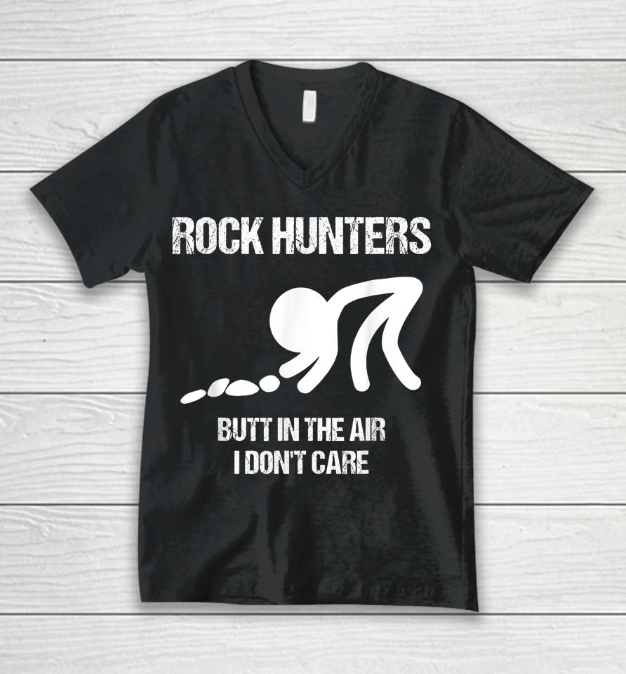 Rock Hunters Butt In The Air Don't Care Unisex V-Neck T-Shirt