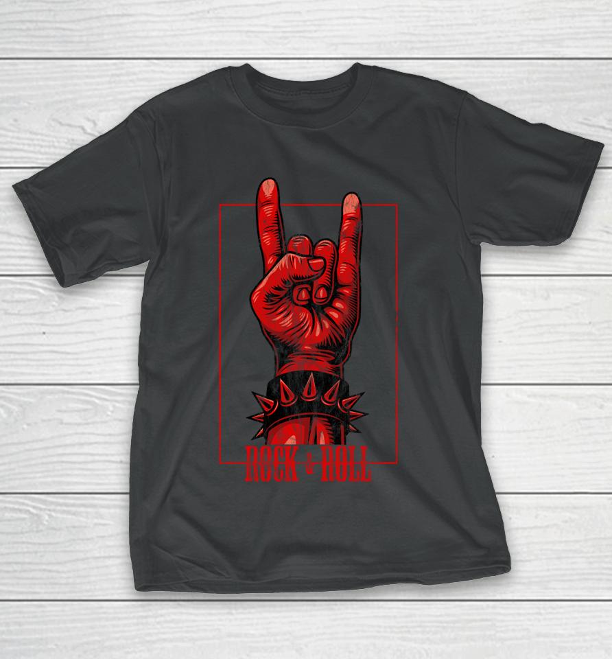 Rock &Amp; Roll Devil's Salute Rocker Concert T-Shirt