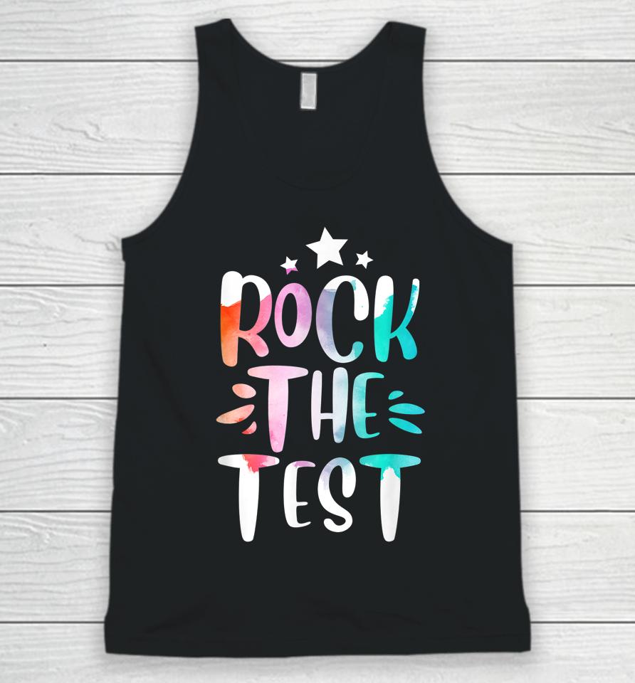 Rock The Test Testing Day Motivational Teacher Student Unisex Tank Top