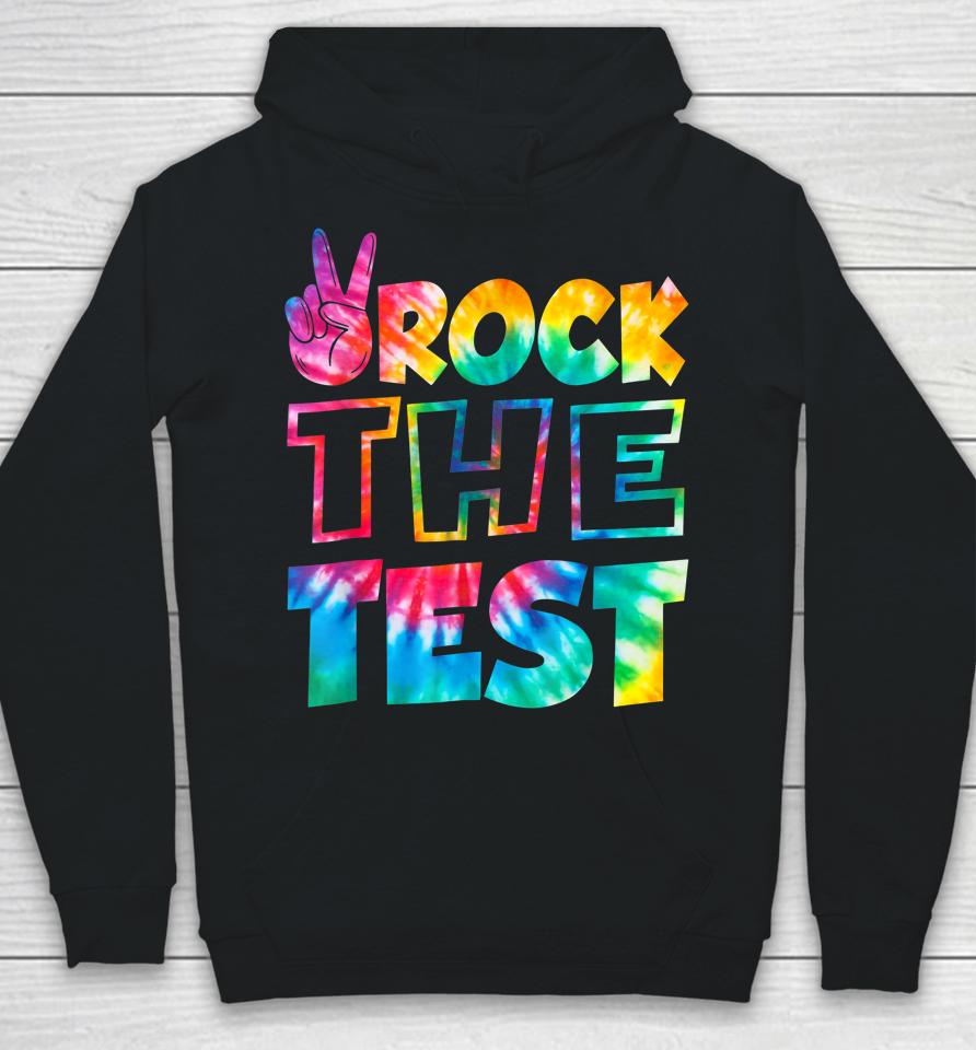 Rock The Test Testing Day Retro Motivational Teacher Student Hoodie