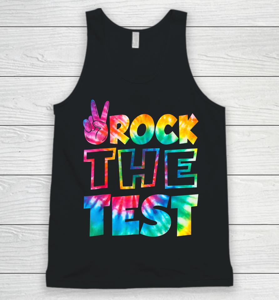 Rock The Test Testing Day Retro Motivational Teacher Student Unisex Tank Top
