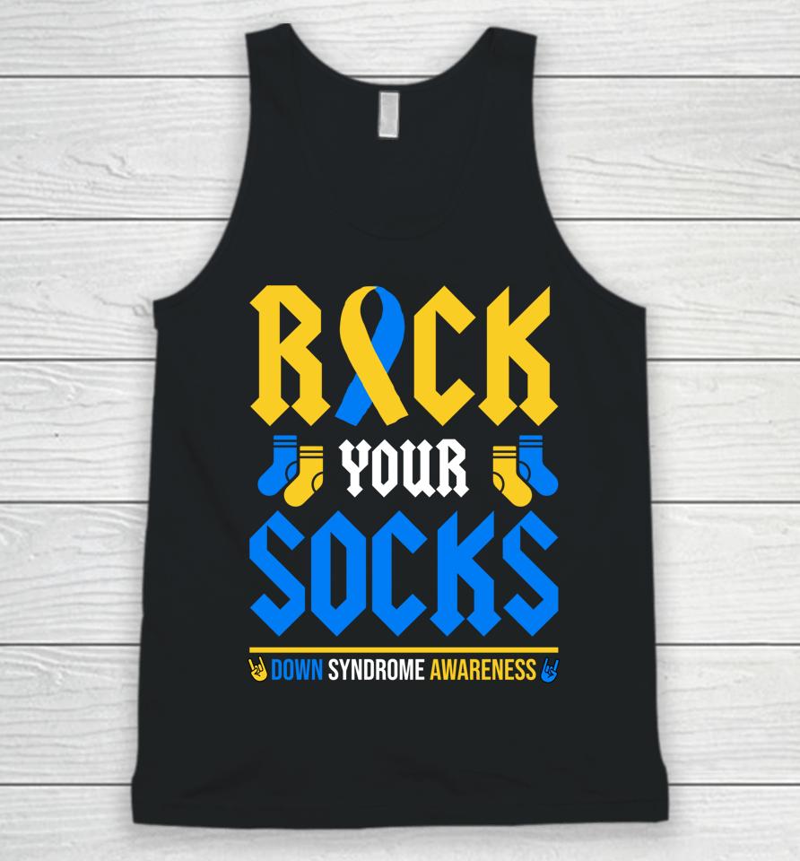 Rock Your Socks World Down Syndrome Awareness Day Unisex Tank Top