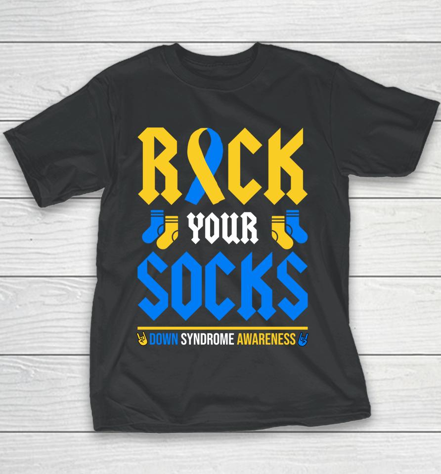 Rock Your Socks World Down Syndrome Awareness Day Youth T-Shirt