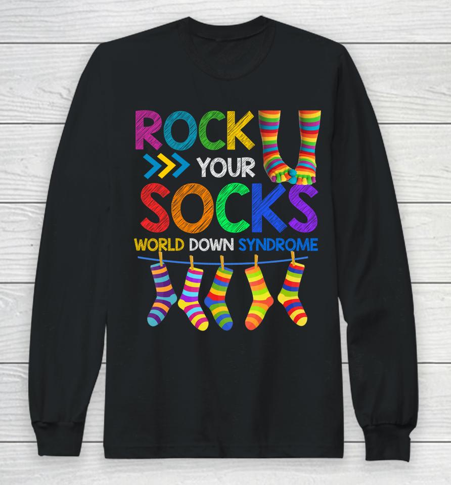Rock Your Socks World Down Syndrome Day Long Sleeve T-Shirt