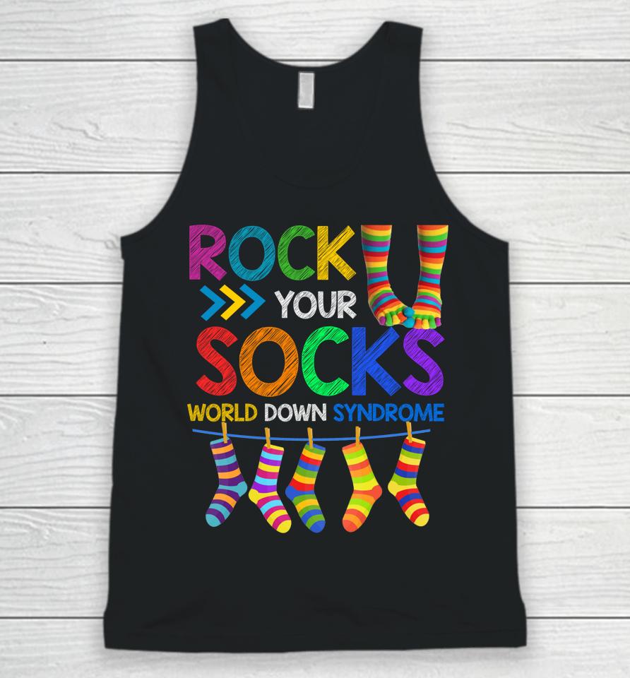 Rock Your Socks World Down Syndrome Day Unisex Tank Top