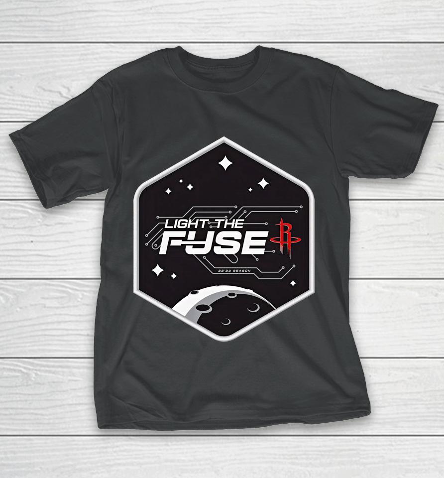 Rockets Houston Rockets Light The Fuse Mission Patch T-Shirt