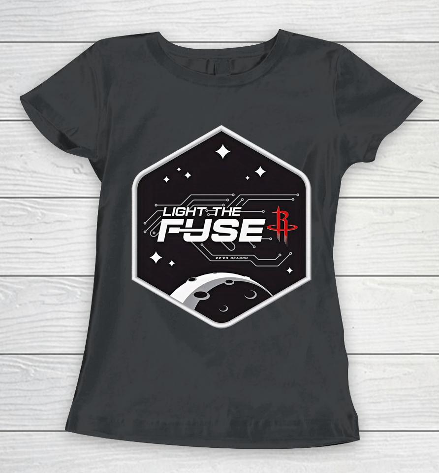 Rockets Houston Rockets Light The Fuse Mission Patch Women T-Shirt
