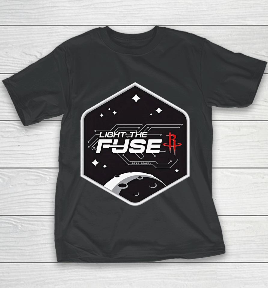 Rockets Houston Rockets Light The Fuse Mission Patch Youth T-Shirt