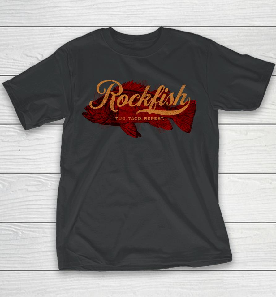 Rockfish Tug Taco Repeat Youth T-Shirt