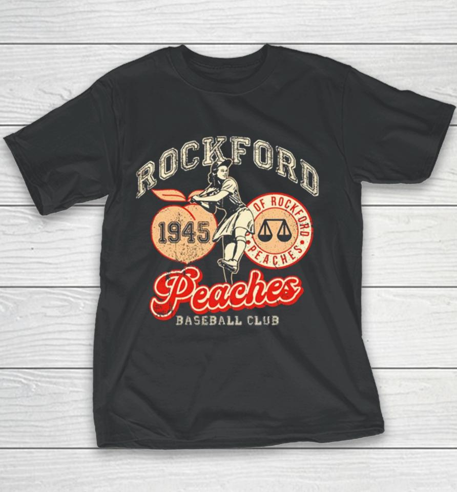 Rockford Peaches Baseball Club 1945 Youth T-Shirt
