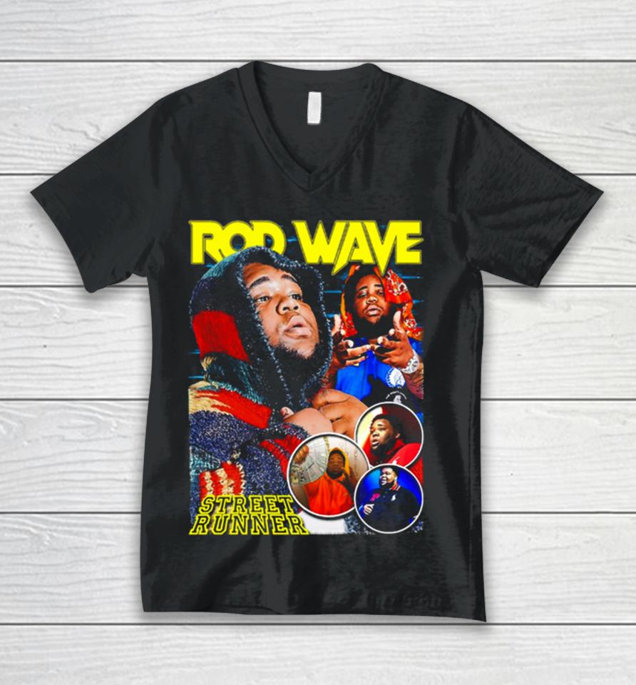 Rod Wave Paint The Sky Red Unisex V-Neck T-Shirt