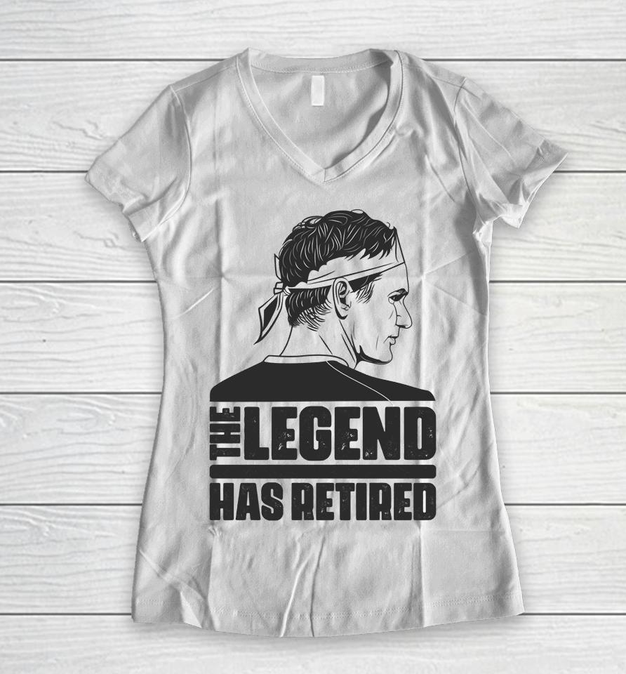 Roger Federer Announces The Legend Has Retirement Women V-Neck T-Shirt