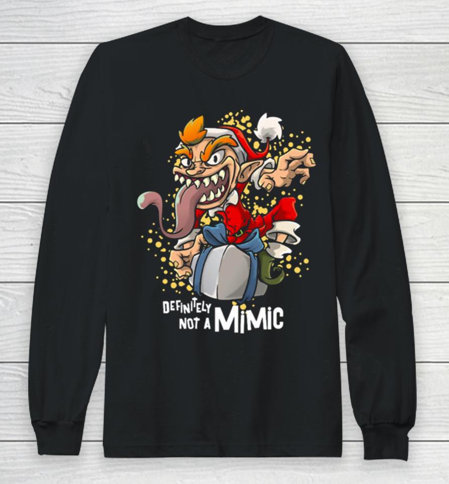 Roleplaying Mimic Rpg Joke Christmas Long Sleeve T-Shirt