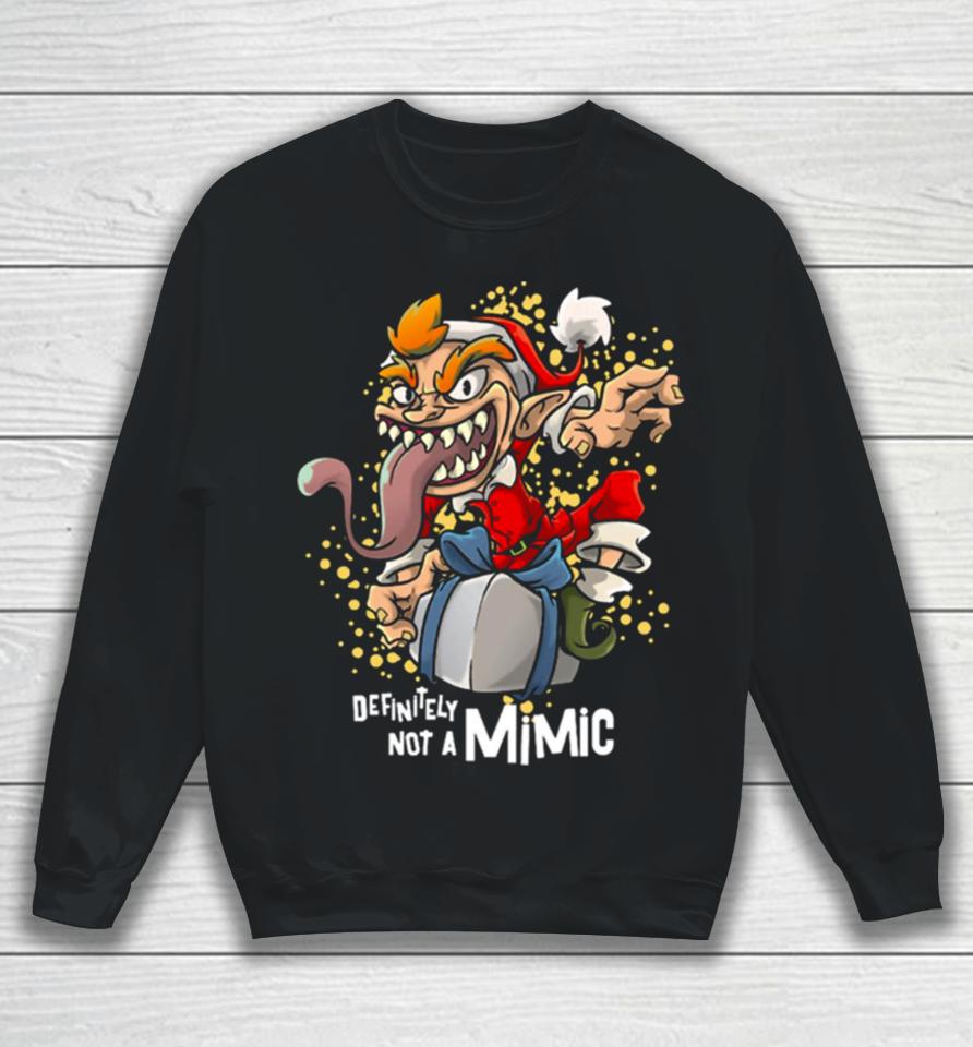 Roleplaying Mimic Rpg Joke Christmas Sweatshirt