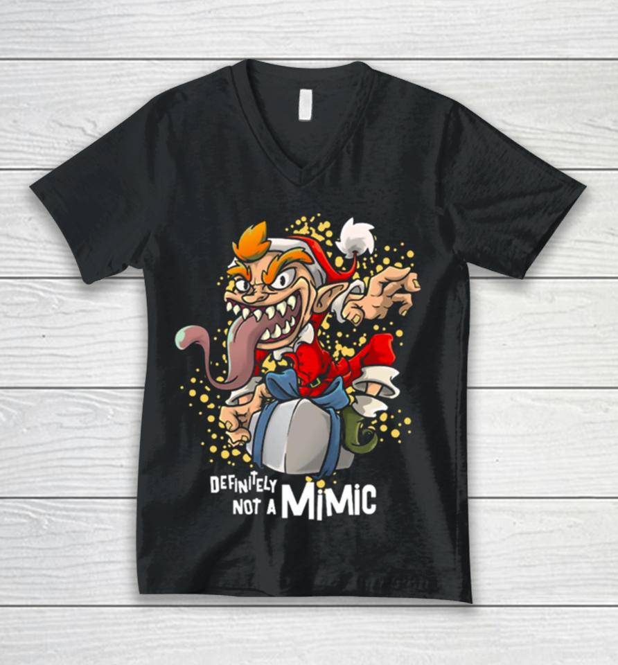 Roleplaying Mimic Rpg Joke Christmas Unisex V-Neck T-Shirt
